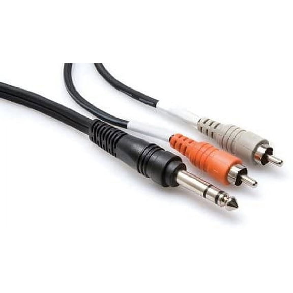 TRS-203 1/4" TRS to Dual RCA Insert Cable, 3 Meters