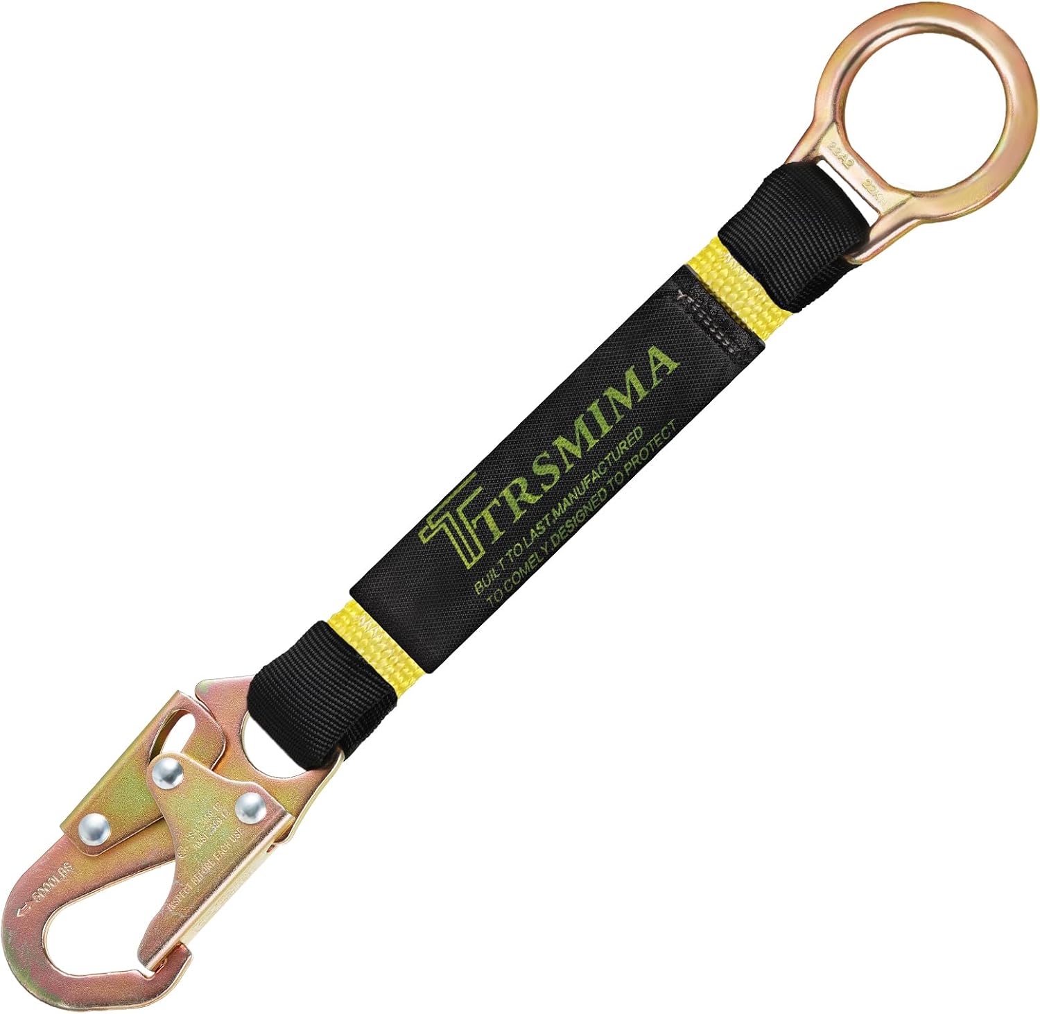 Fall Protection Extender TRSMIMA Safety Harness Extension Lanyard - 18”D-ring Extender Fall ...