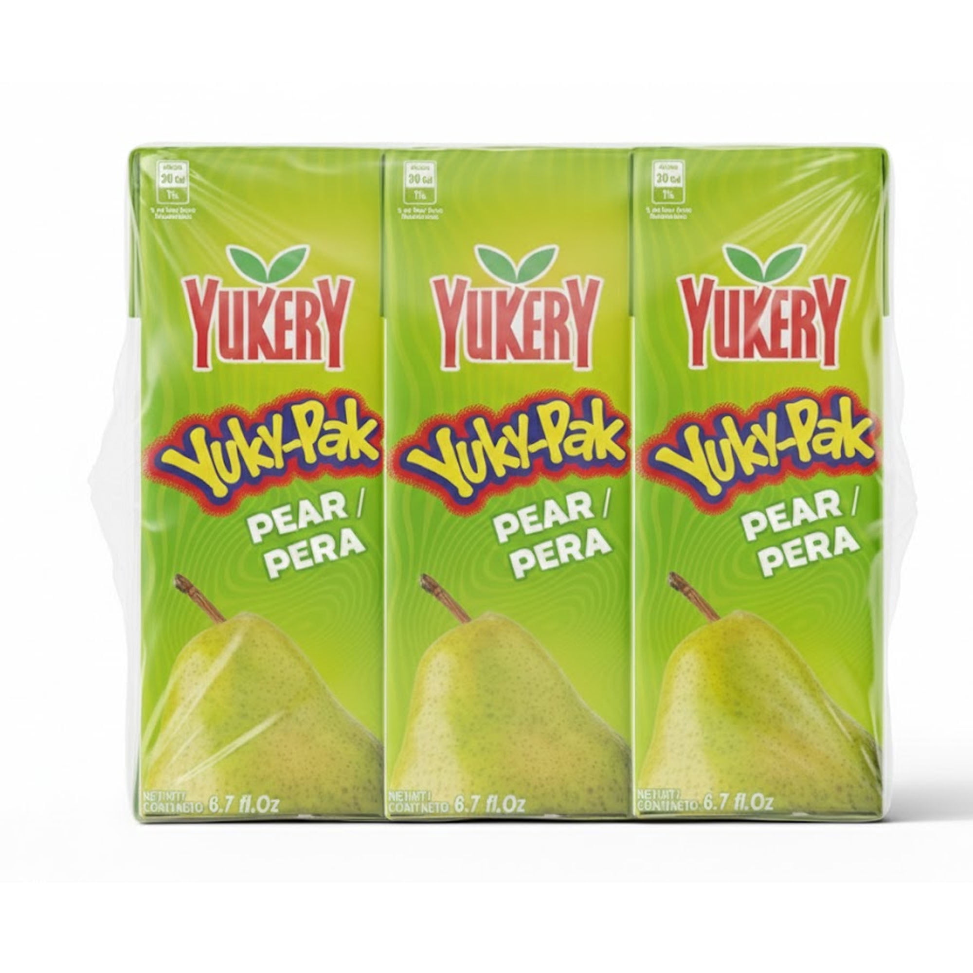 Yukypak Pear Nectar, Carton, 6.7 fl. Oz, 3 pack