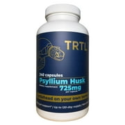 TRTL Psyllium Husk Fiber Capsules | 240 Count | Unflavored |  Supports Digestive Health & Regularity