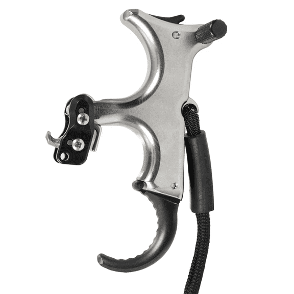 T.R.U. Ball Sweet Spot Pro Flex 3 Finger Release, Aluminum/Brass QuickSilver Handle, Crisp Trigger Pull (2SPF-QS)