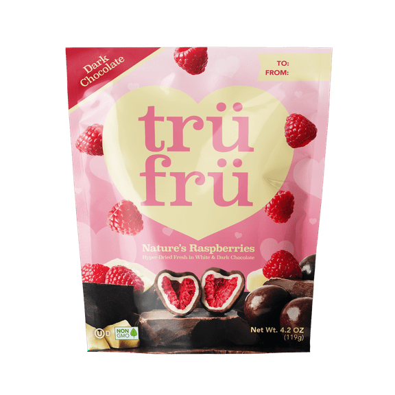 TRU FRU Valentine's Day Dark Chocolate Raspberries 4.2oz