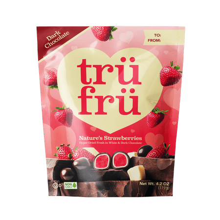 TRU FRU Valentine's Day Dark Chocolate Strawberries 4.2oz
