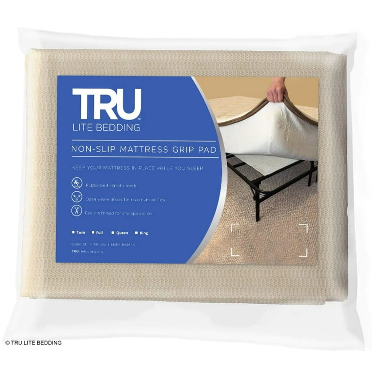 TRU Lite Bedding - Non Slip Mattress Grip Pad - Twin Size 