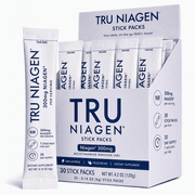 TRU NIAGEN NAD+ Booster | Nicotinamide Riboside Mixing Powder for Cellular Energy - 30ct/300mg Stick Packs On-The-Go Supplement