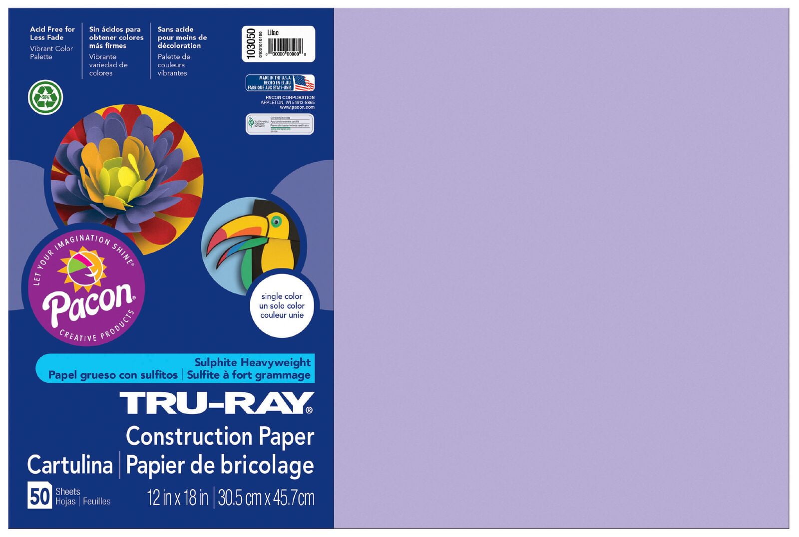  Pacon 103057 Tru-Ray Construction Paper, 76 lbs., 12 x 18, Warm  Brown, 50 Sheets/Pack : Arts, Crafts & Sewing