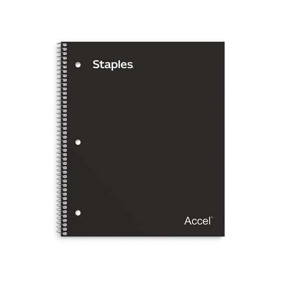 TRU RED 1-Subject 8.5 x 11 Graph Ruled Black TR58322M