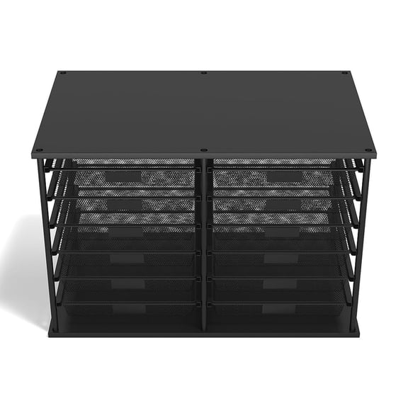 Staples TRU RED 12-Compartment Wire Mesh File Organizer Matte Black  2/Pack TR57535-CCVS