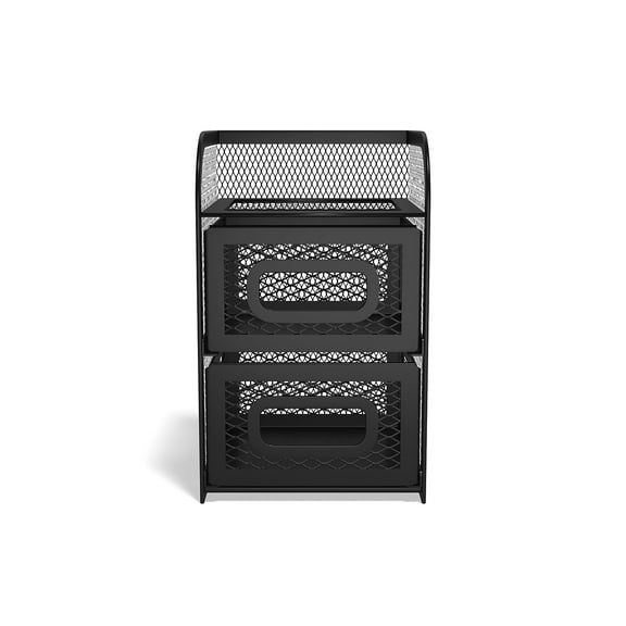 Staples TRU RED 3 Compartment Wire Mesh Accessory Holder TR57534-CC