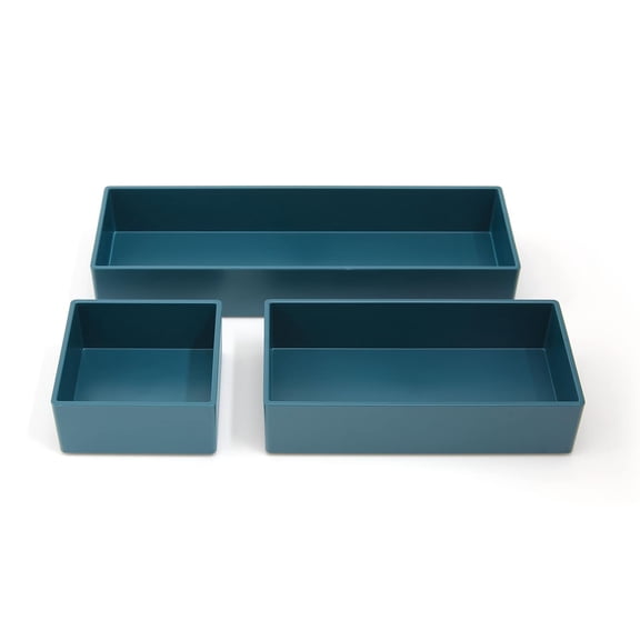 Staples TRU RED 3 Piece Plastic Drawer Organizer 9/Carton TR55299-CCVS