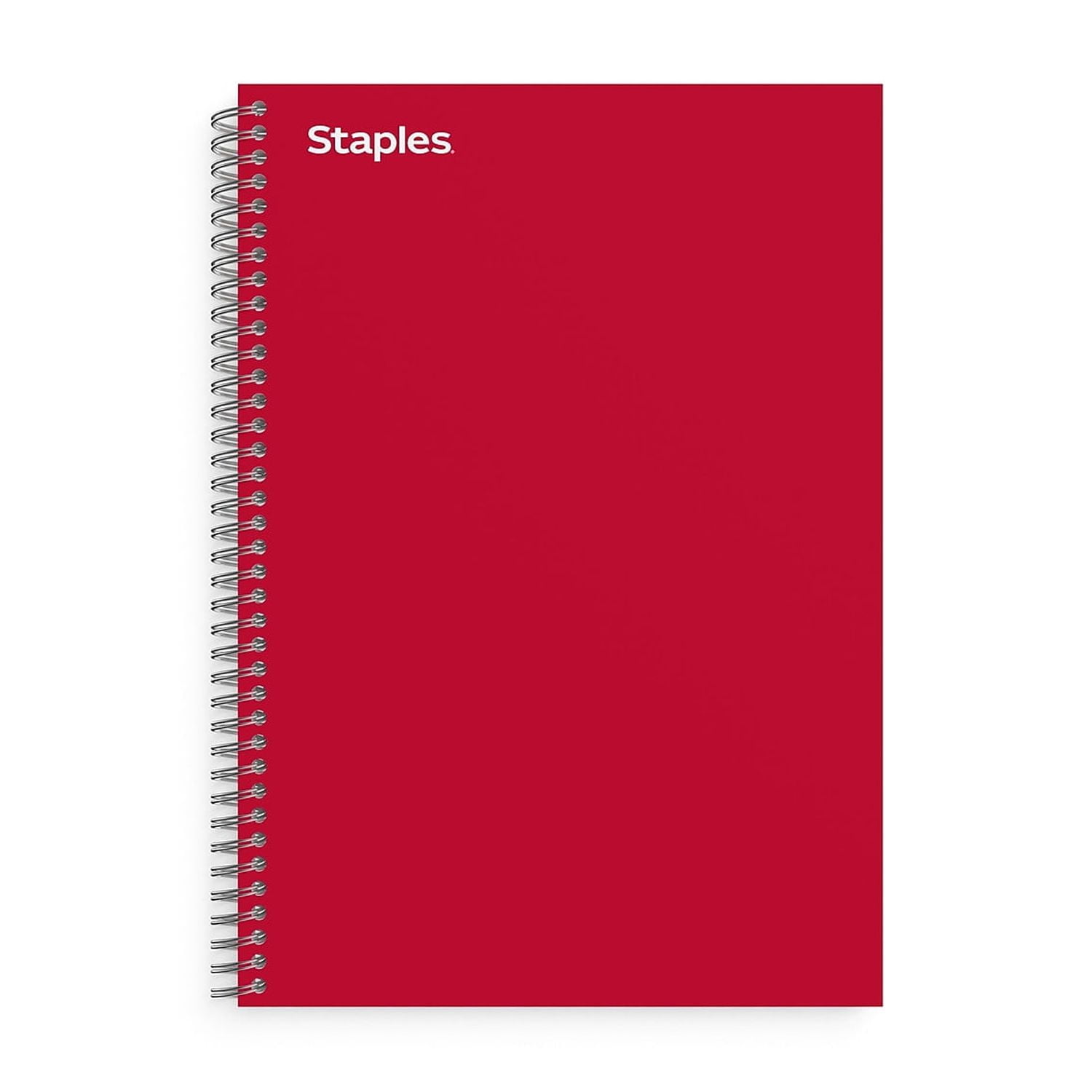 TRU RED 3-Subject Notebook 5.88" x 9.5" College Ruled 138 Sheets Red TR58353M-CC