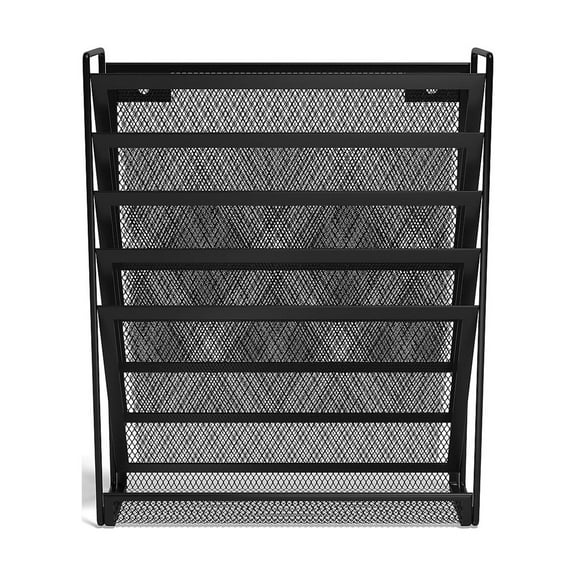 Staples TRU RED 5-Pocket Mesh Letter Wall File Black (TR57582-CC)