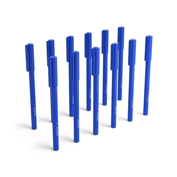 TRU RED Ballpoint Pen Medium Point 1.0mm Blue Dozen TR52860