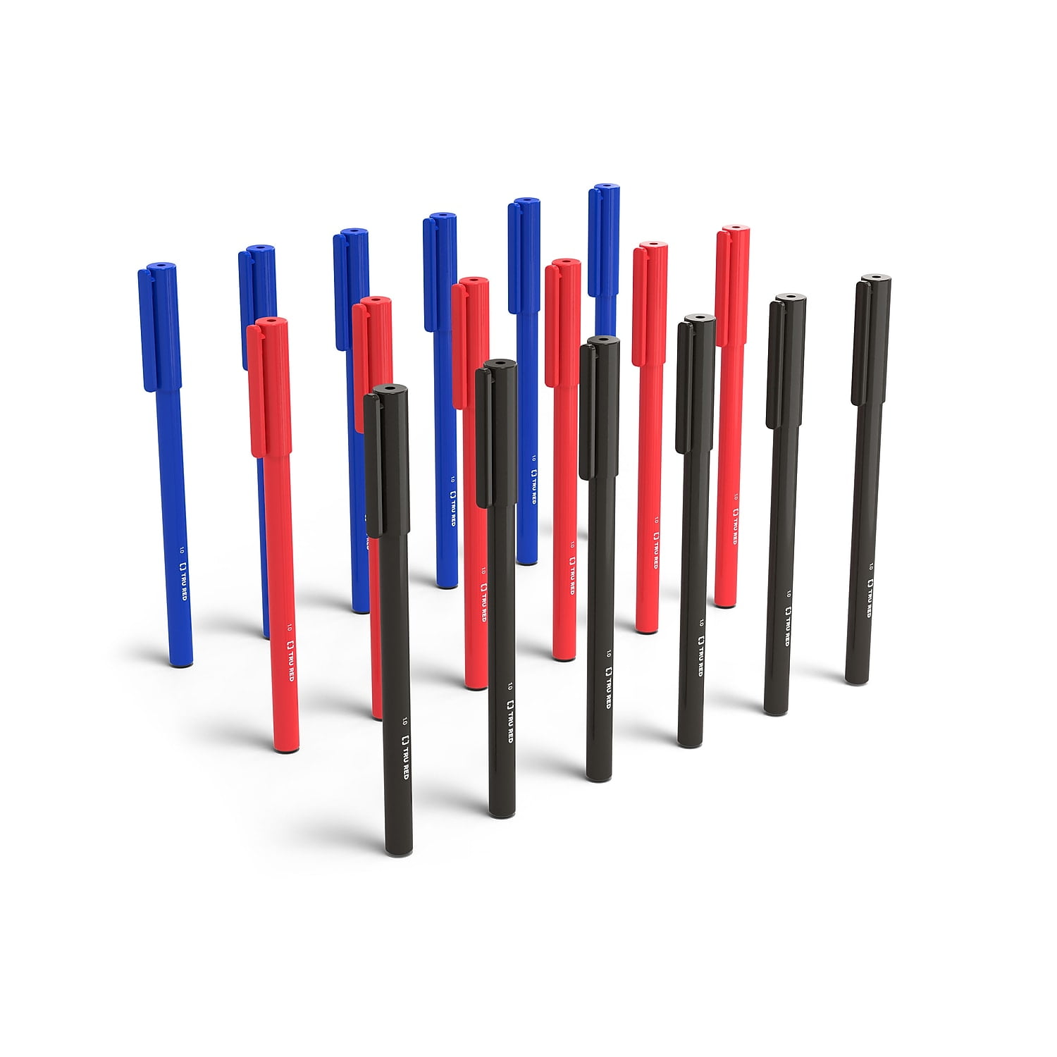 TRU RED Ballpoint Pens Medium Point 1.0mm Assorted Colors TR54994 ...