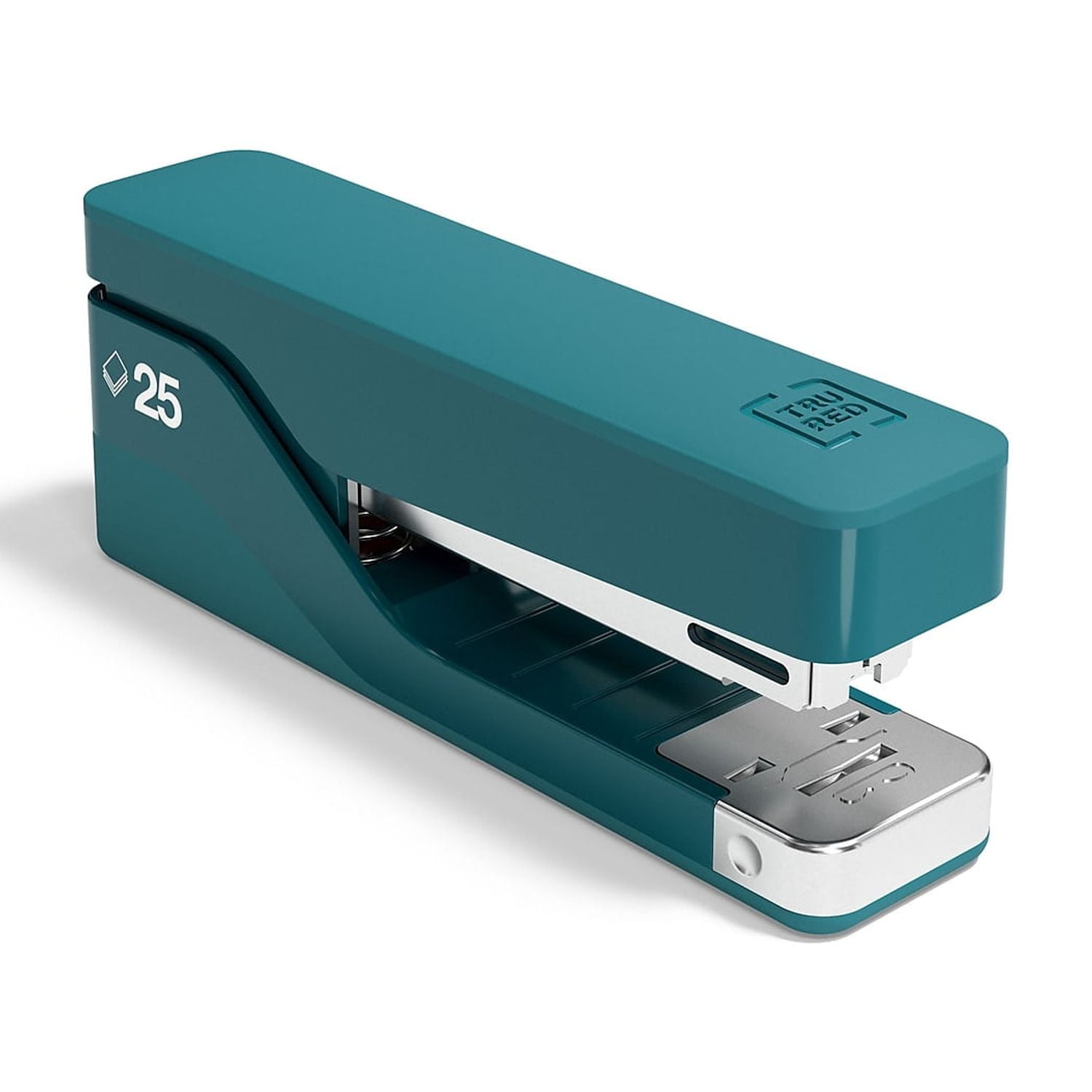 TRU RED Desktop Stapler 25-Sheet Capacity Teal TR58100