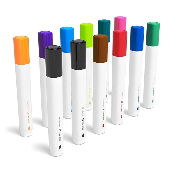 Staples TRU RED Dry Erase Markers Chisel Tip Assorted 36/Carton TR54567-CCVS