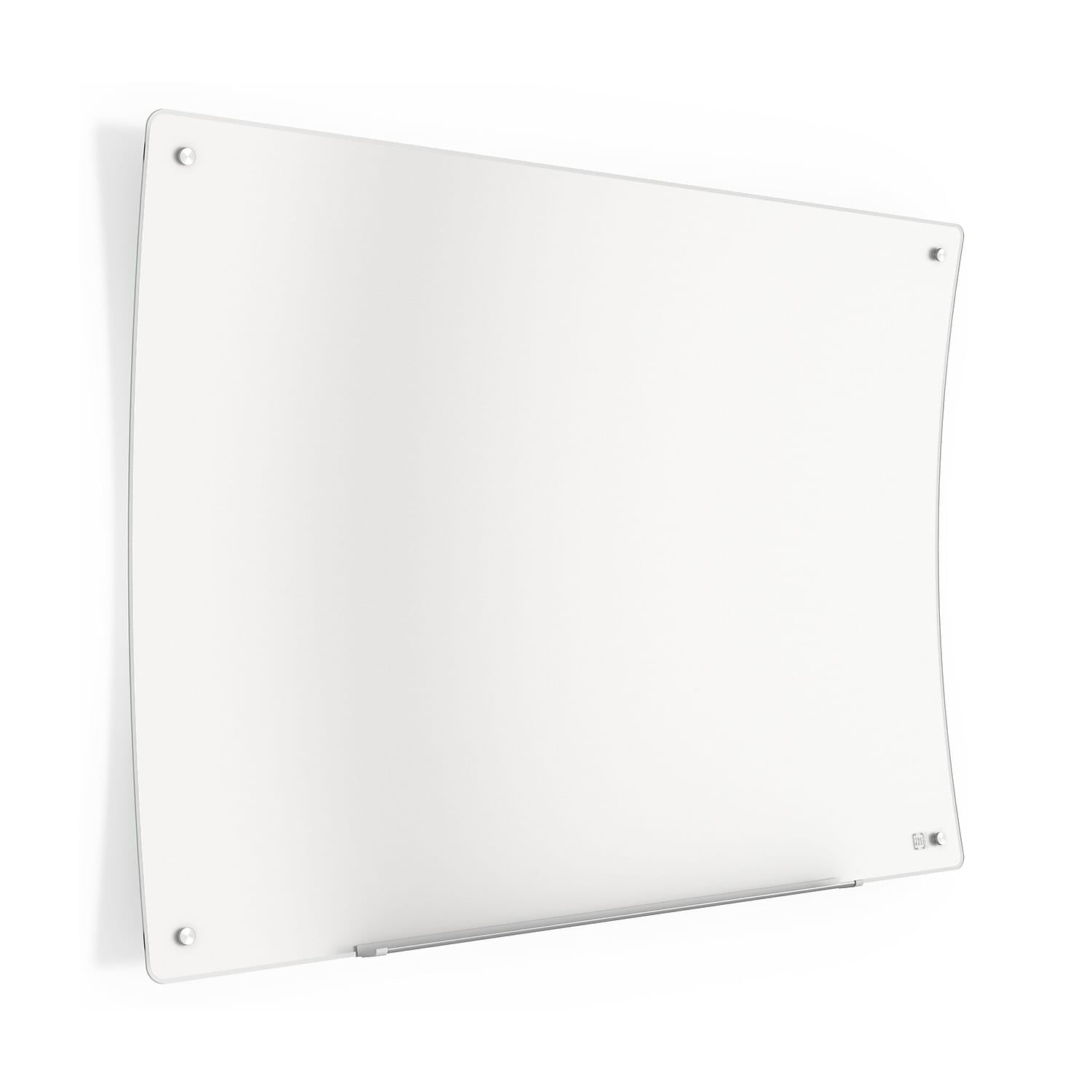 Staples TRU RED Ergonomic Curved Magnetic Glass Dry-Erase Whiteboard 4' x 3' (TR62094)