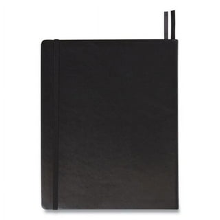 Flexible-Cover Business Journal, 1-Subject, Quadrille Rule, Black Cover, (128) 10 x 8 Sheets