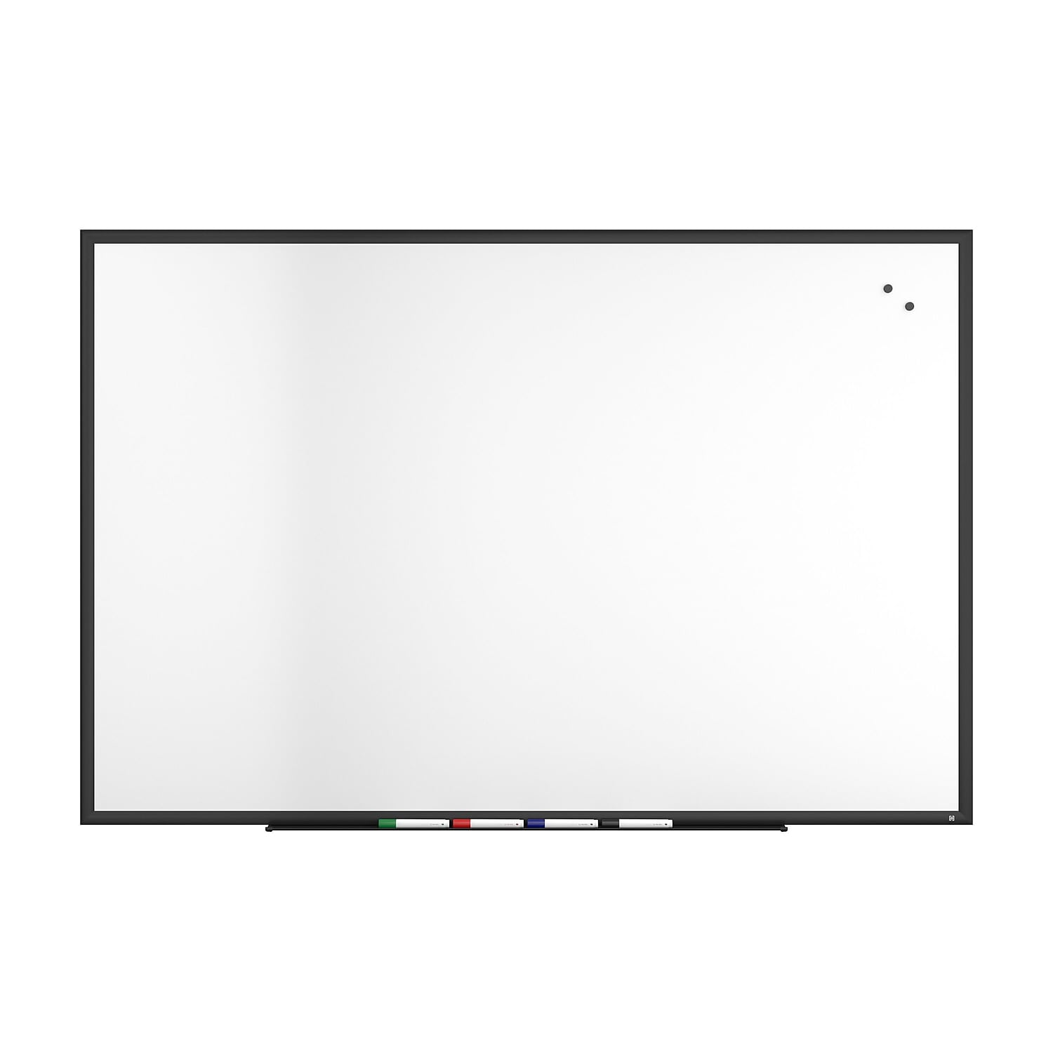 TRU RED 6' x 4' Porcelain Dry Erase Board with Black Frame