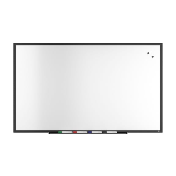 Staples TRU RED Magnetic Steel Dry Erase Board Black Frame 5' x 3' (TR61182)