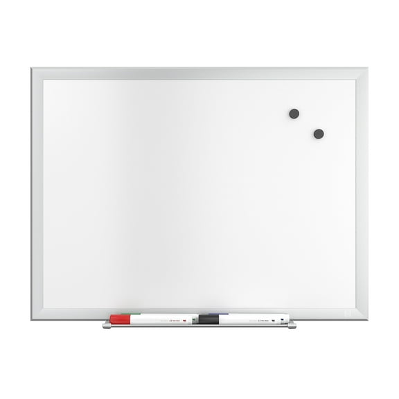 Staples TRU RED Magnetic Steel Dry Erase Board Satin Frame 2' x 1.5' (TR61168)
