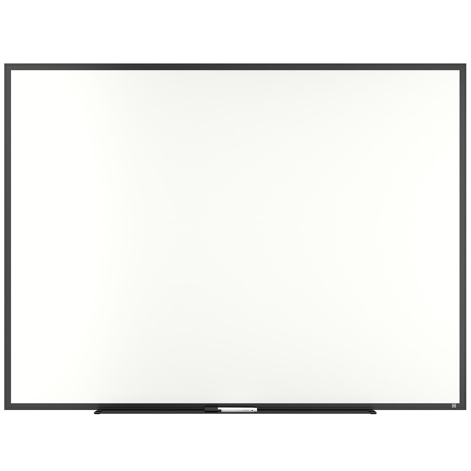 Staples TRU RED Melamine Dry Erase Board Black Frame 4' x 3' (TR59363)