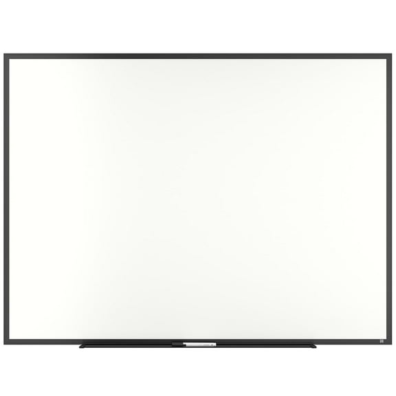 Staples TRU RED Melamine Dry Erase Board Black Frame 4' x 3' (TR59363)
