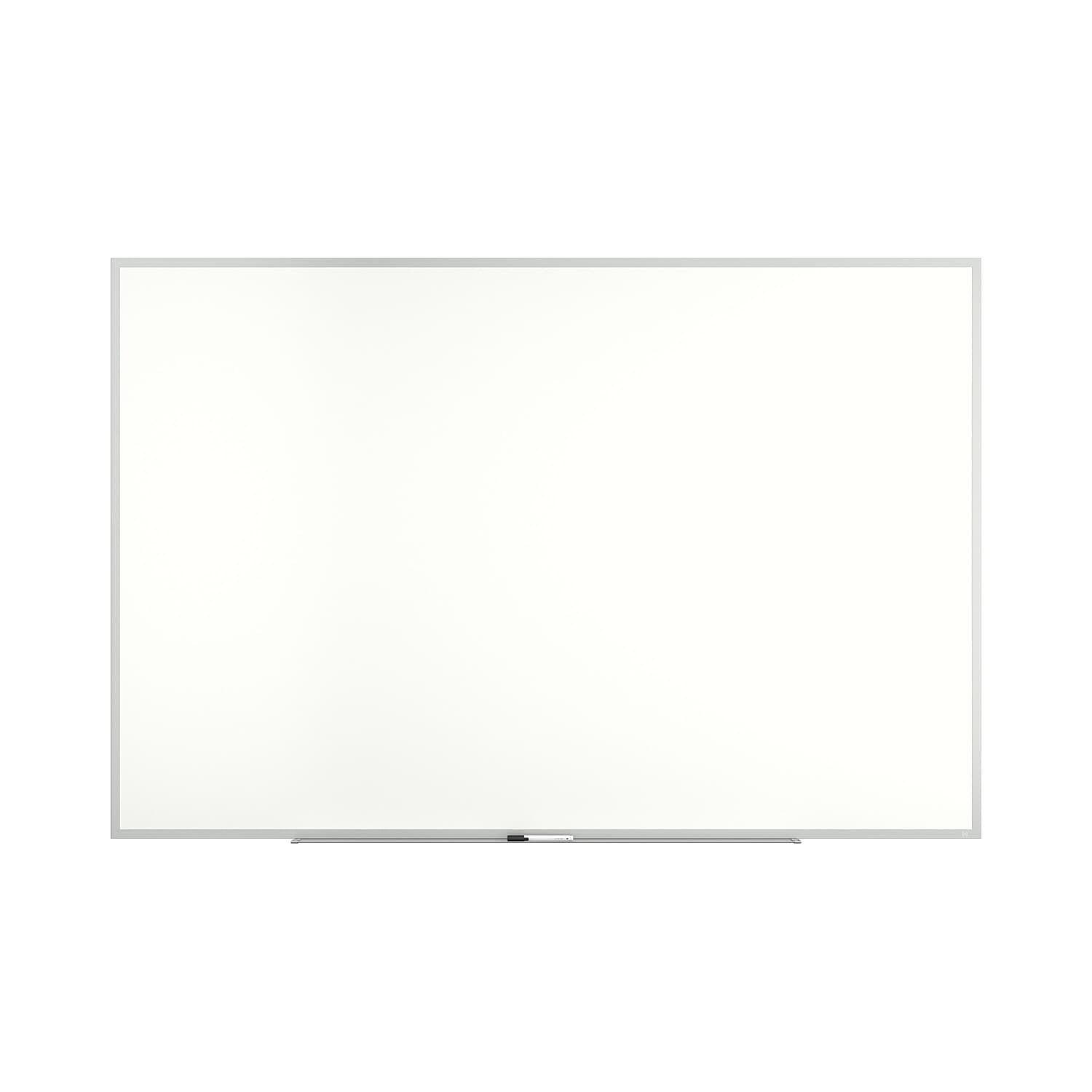 Large White Melamine Dry Erase Board with Gray Frame