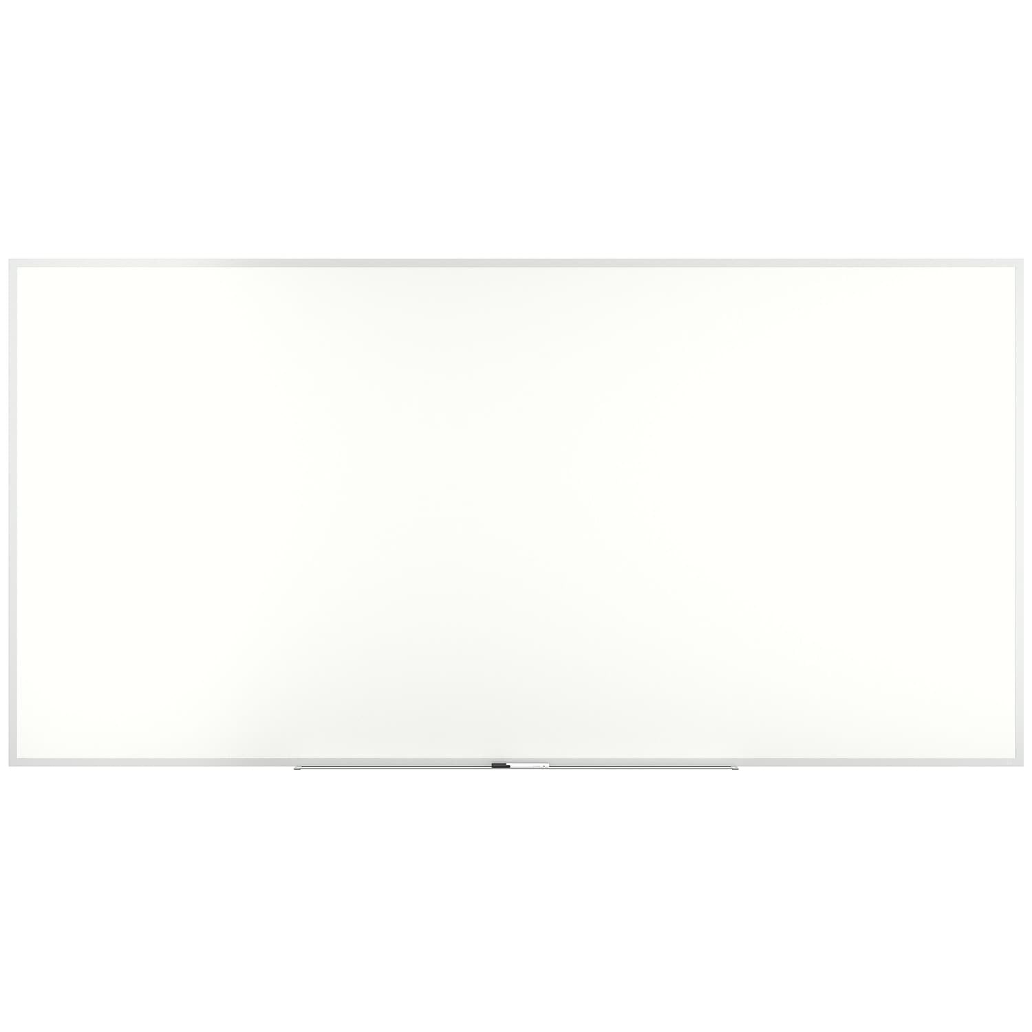Large White Melamine Dry Erase Board with Aluminum Frame