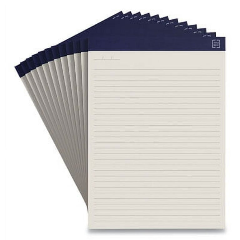 Notepads, Wide/Legal Rule, 50 Ivory 8.5 x 11.75 Sheets, 12/Pack Notepads, Wide/Legal Rule, 50 Ivory 8.5 x 11.75 Sheets, 12/Pack