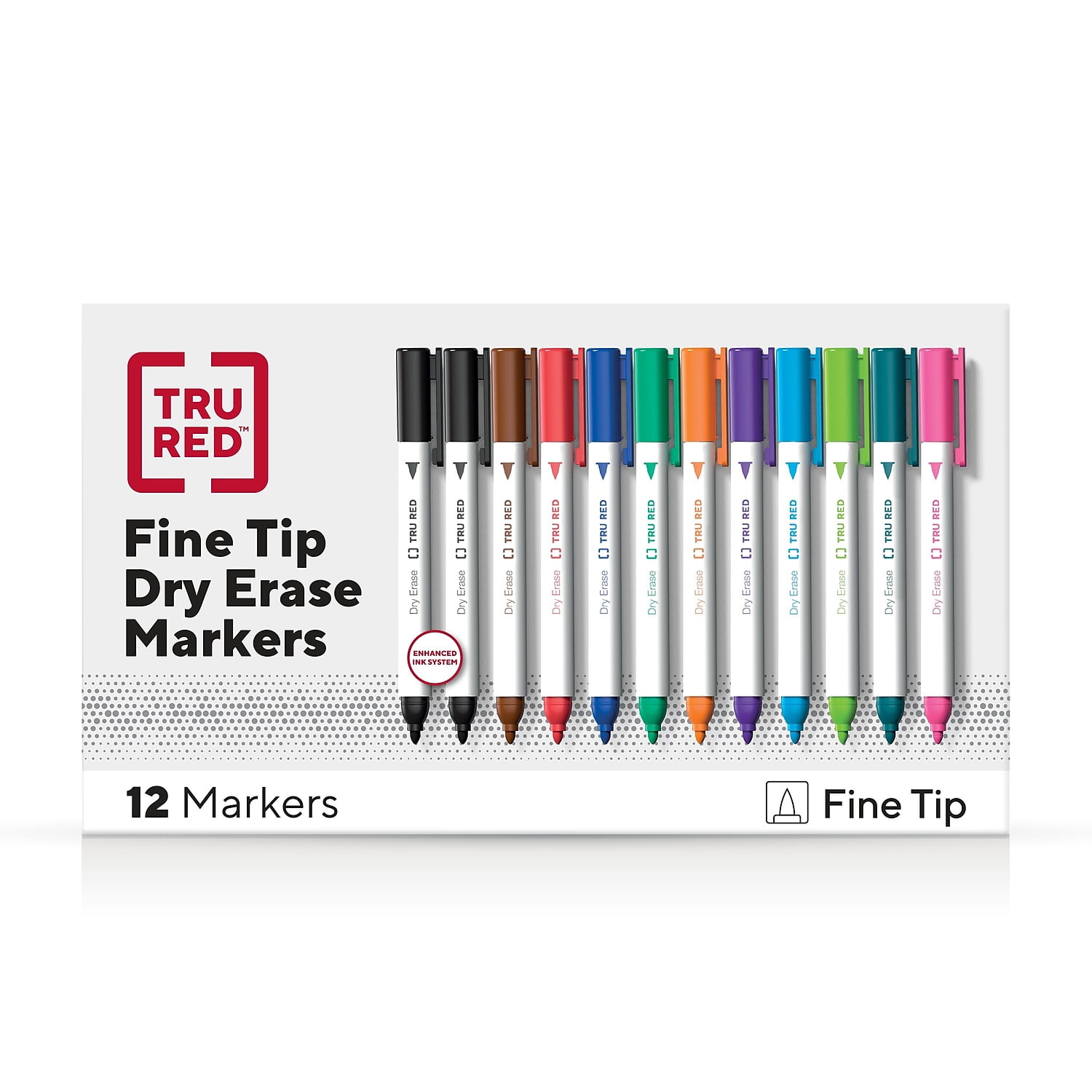 TRU RED™ Tank Dry Erase Markers, Chisel Tip, Assorted, 12/Pack  (TR54567/TR61441) - Yahoo Shopping