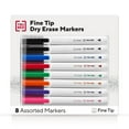thumbnail image 1 of Staples TRU RED Pen Dry Erase Markers Fine Tip Assorted 8/Pk TR56881, 1 of 9