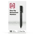 thumbnail image 1 of TRU RED Pen Permanent Markers Fine Tip Blk Dozen TR54533, 1 of 2