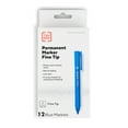 thumbnail image 1 of Staples TRU RED Permanent Markers Fine Tip Blue Dozen TR54536, 1 of 9