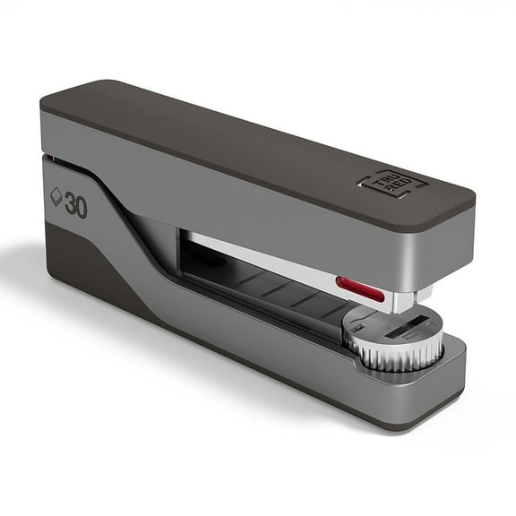 TRU RED Premium Desktop Stapler 30-Sheet Capacity Gray/Red TR58078