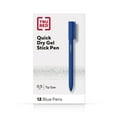 thumbnail image 1 of Staples TRU RED Quick Dry Gel Pens Fine Point 0.5mm Blue Dozen TR54472, 1 of 9