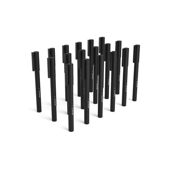 TRU RED Quick Dry Gel Pens Med Point 0.7mm Blk 24/Pack TR54484