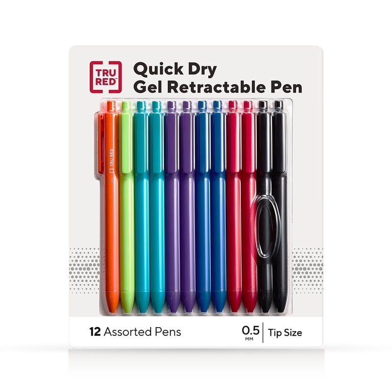 WorkLife Brands, Retractable Gel Pens, TR54491, Fine Point 0.5mm