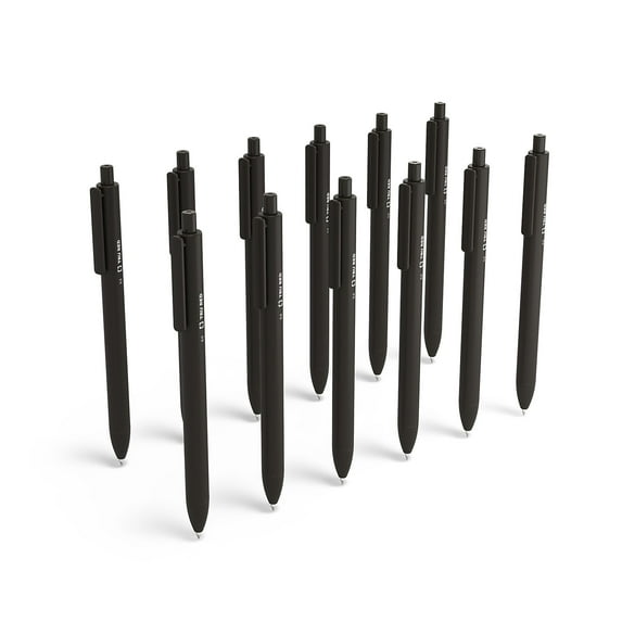 Staples TRU RED Retractable Quick Dry Gel Pens Fine Point 0.5mm Black 24/Carton TR54489-CCVS