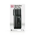 thumbnail image 1 of Staples TRU RED Retractable Quick Dry Gel Pens Med Point 0.7mm Blk 5/Pack TR54494, 1 of 9