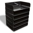 thumbnail image 1 of Staples TRU RED Side Load Stackable Plastic Letter Tray Black(TR55329), 1 of 4