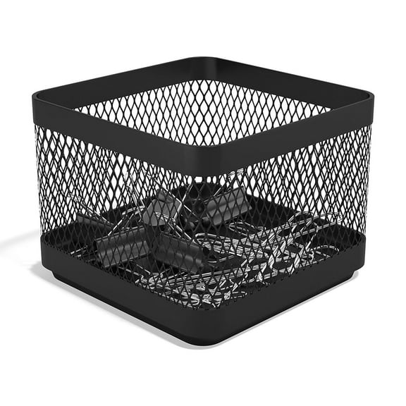 Staples TRU RED Small Stackable Wire Mesh Accessory Holder Matte Black 3/Pack TR57571-CCVS