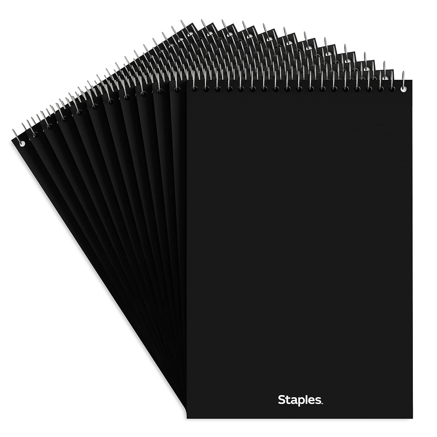 Staples TRU RED Steno Pad 6" x 9" Gregg Ruled White 80 Sheets/Pad Dozen Pads/Pack (TR57354) 497017