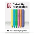 thumbnail image 1 of TRU RED Tank Highlighter with Grip Chisel Tip Asst 12/Pack TR54585, 1 of 2