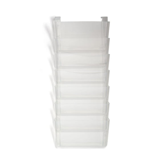 Staples TRU RED Unbreakable 7-Pocket Plastic Letter Wall File Clear (TR55347)