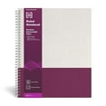 thumbnail image 1 of 24383514 Large Hard Cover Ruled Notebook, Gray/Purple, 1 of 7