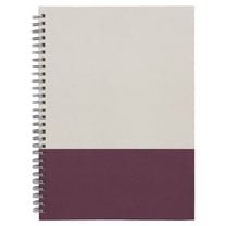 Staples TRU RED Medium Hard Cover Ruled Notebook Gray/Purple TR55742