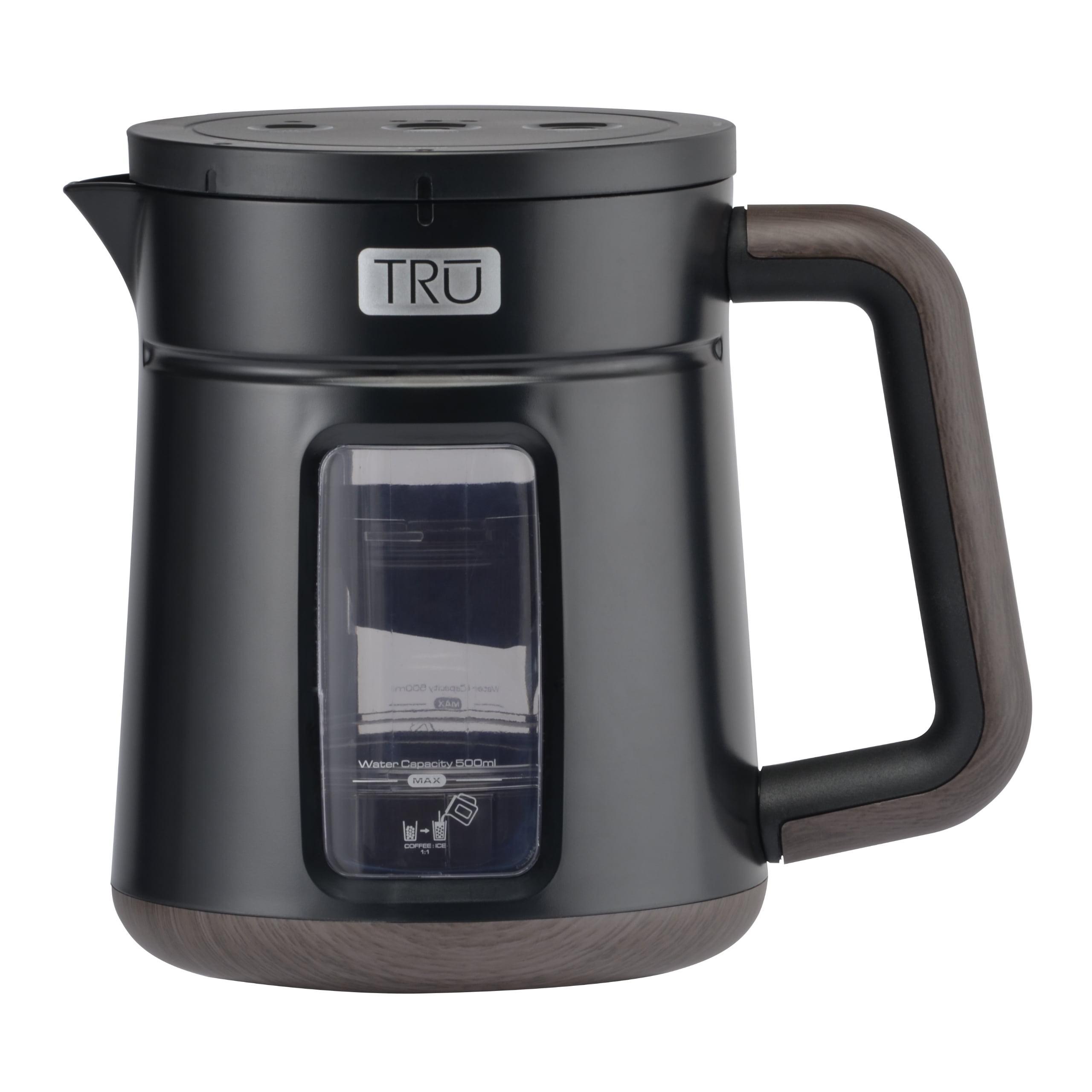 TRU Black BPA-Free Rapid Cold Brew Coffee Maker