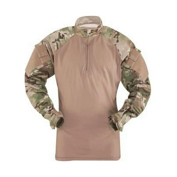 TRU SPEC BY ATLANCO TruSpec - TRU Long Sleeve 1/4 Zip Combat Shirt Color: Multicam Length: Regular Size: Medium Fabric: