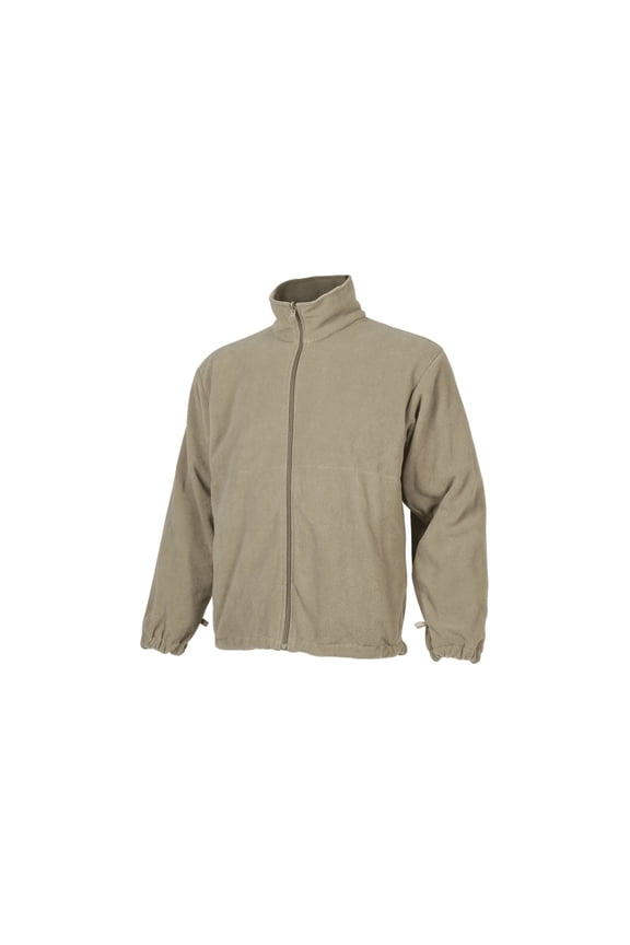 Polar Fleece Long Sleeve Jacket - Men's, Tan 499, Small, Regular, 24650